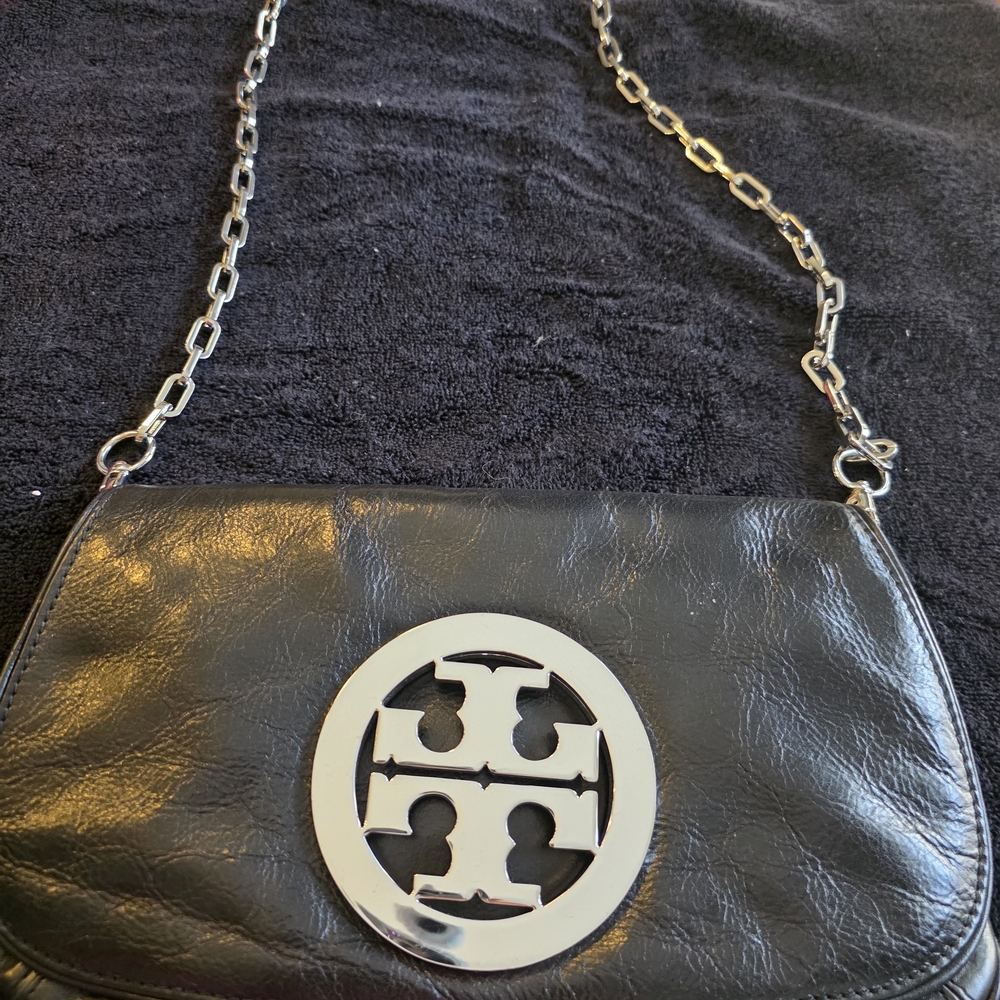 Tory Burch Black Leather Shoulder Bag - Picture 3 of 6
